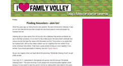 Desktop Screenshot of familyvolley.com